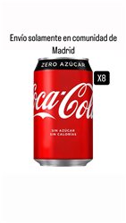 Coca Cola Zero Offer 8 cans 33cl. (Shipping only in the Community of Madrid)