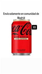 Coca Cola Zero-Zero Oferta 8 latas 33cl.(envíos solamente en comunidad de Madrid)