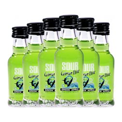 Cóctel Sour Antonio Nadal Caiman Love Botellín Miniatura 2 cl Green Apple — Manzana Verde (Caja de 6 unidades)