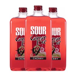 Cóctel Sour Antonio Nadal Caiman Love Petaca 1 L Cherry — Cereza (Caja de 3 unidades)