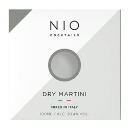 Cóctel Sour Caja de 12 unidades Nio Cocktails Tanqueray Martini Dry — Seco Botellín Miniatura 10 cl Gin, Vermouth — Vermú