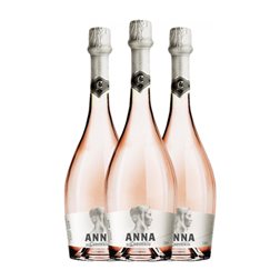 Codorníu Anna Icónica Pinot Negro Brut Cava 75 cl Espumoso Rosado (Caja de 3 unidades)