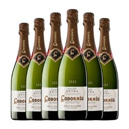 Codorníu Brut Nature Cava Extra Reserva Eco — Ecológico 75 cl Espumoso Blanco (Caja de 6 unidades)