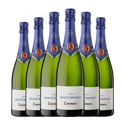 Codorníu Gran Crémant Brut Cava Reserva 75 cl Espumoso Blanco (Caja de 6 unidades)