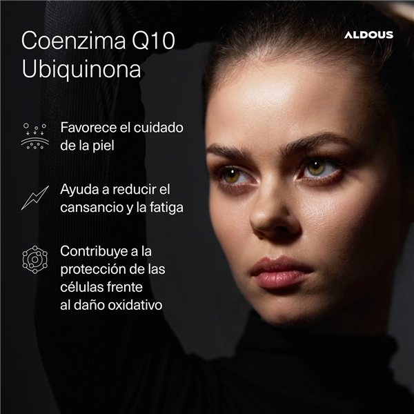 Coenzima Q10 200mg - Energía y Reducción del Cansancio - Antioxidante, Antiedad - Aldous-trasera