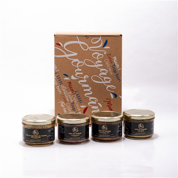 Caja surtida de patés de Gers.-detalle