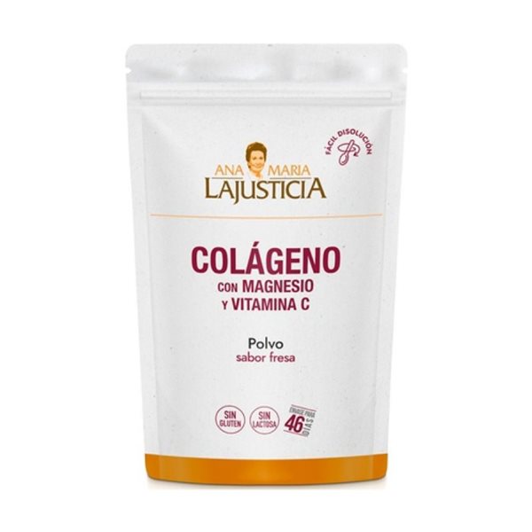 Collagen with magnesium + vitamin C (strawberry) 350g Ana Maria Lajusticia-izquierda