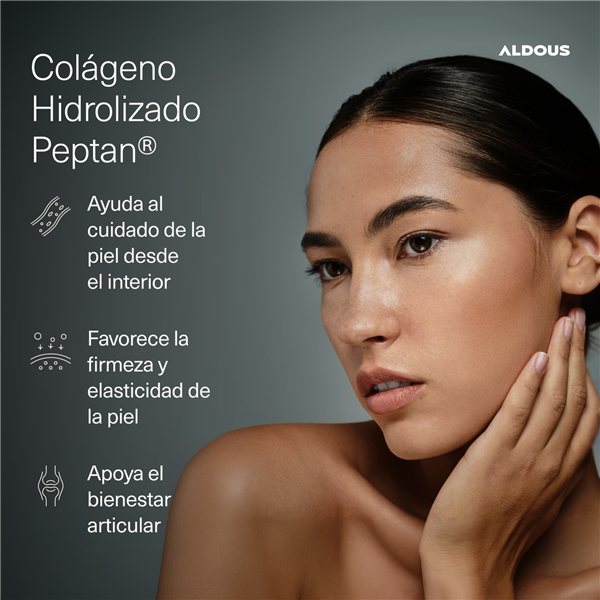 Collagène Hydrolysé en Poudre - 300 g Protéine de Collagène Pur 2KDa - Peptides avec doseur inclus - 30 jours-trasera