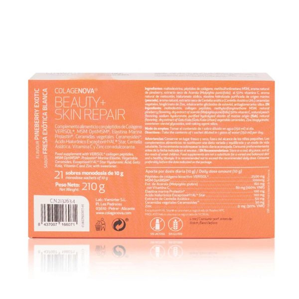 Colagenova Beauty+ Skin Repair 21 sachets of 10g Vaminter-trasera