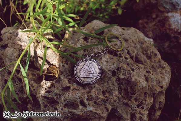 Colgante/Llavero Valknut-lateral
