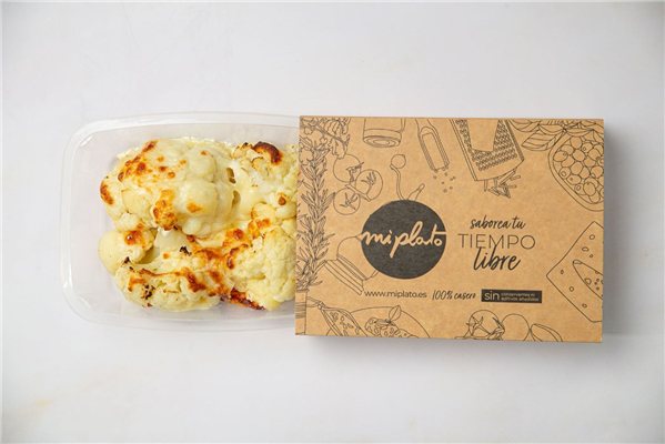 Coliflor gratinada con bechamel-lateral