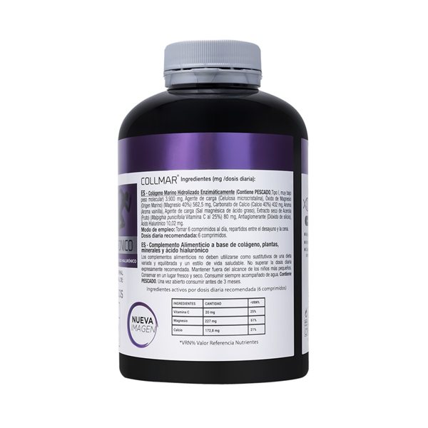 Collmar Hydrolyzed Marine Collagen (magnesium + hyaluronic acid) 180 tablets Drasanvi-lateral