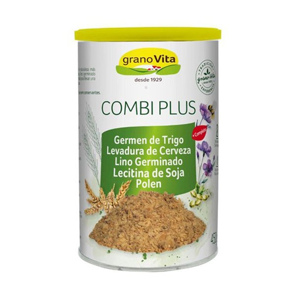 Combi Plus (germes de blé, levure de bière, lin germé, lécithine de soja, pollen) 450g Granovita-detalle