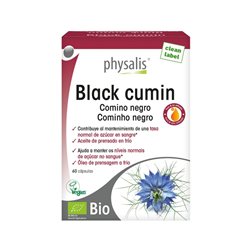 Schwarzkümmel Nigella (Black Cumin) Vegan Bio 60 Kapseln Physalis
