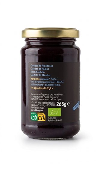 Organic Blueberry Compote 280 g-detalle