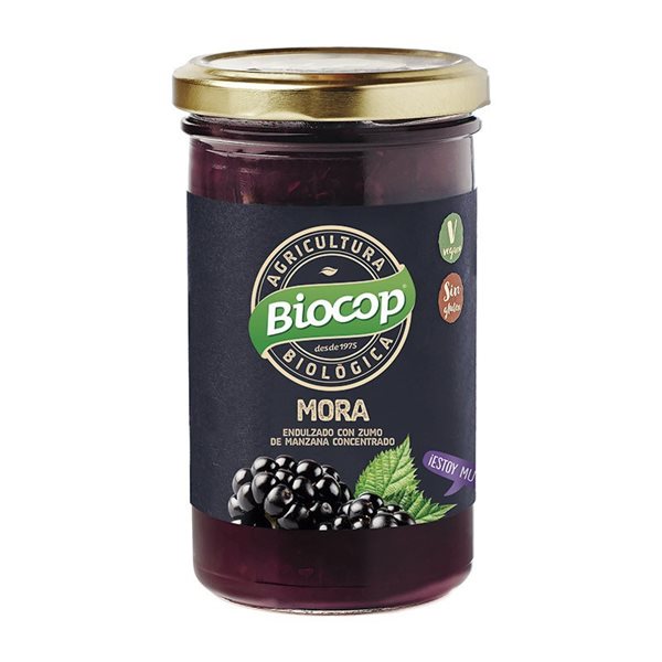 Compota de mora bio 265g Biocop-lateral