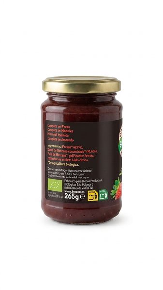 Compote de fraise 280 g bio-lateral