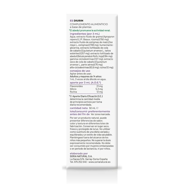 Comprosor 07 Durin (renal activity) 50ml Soria Natural-detalle