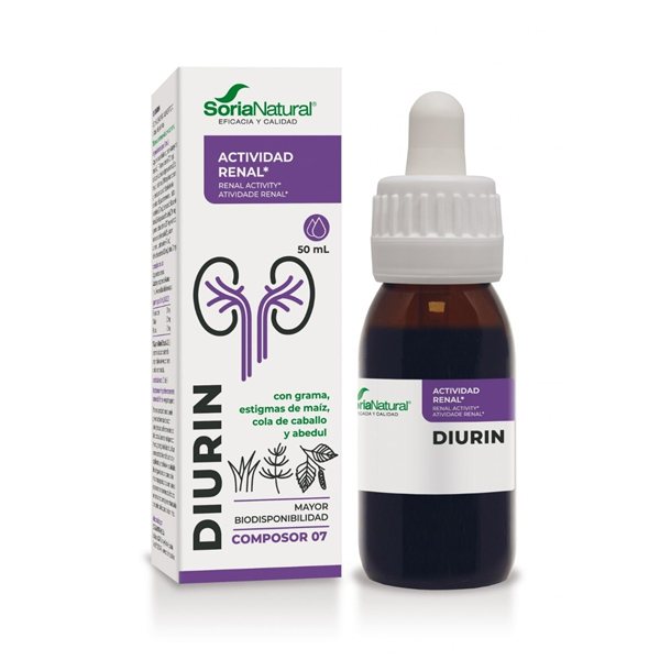 Comprosor 07 Diurin (activité rénale) 50ml Soria Natural-lateral