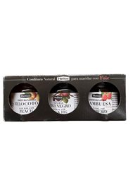 Confitures pour marier avec le foie, PÊCHE, FRAMBOISE, FIGUE NOIRE