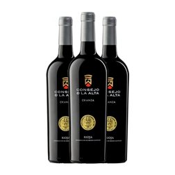Consejo de la Alta Tempranillo Rioja Crianza 75 cl Vino Tinto (Caja de 3 unidades)