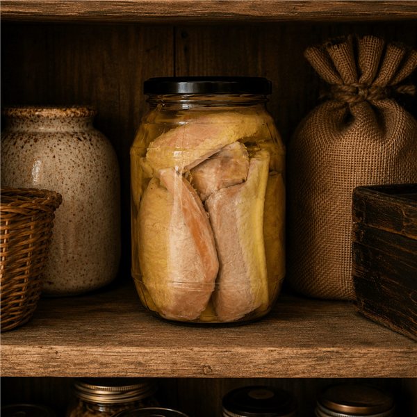 Conserve de lard-detalle