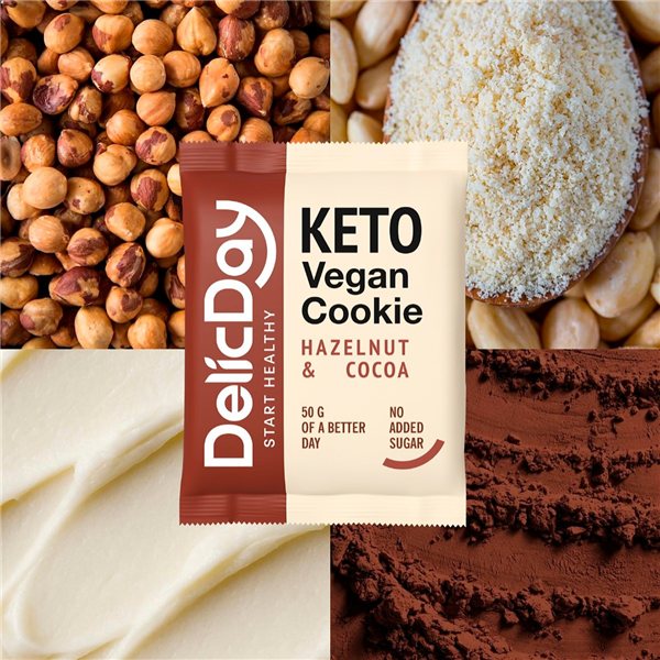 Keto Cookie Hazelnuts & Cocoa-detalle