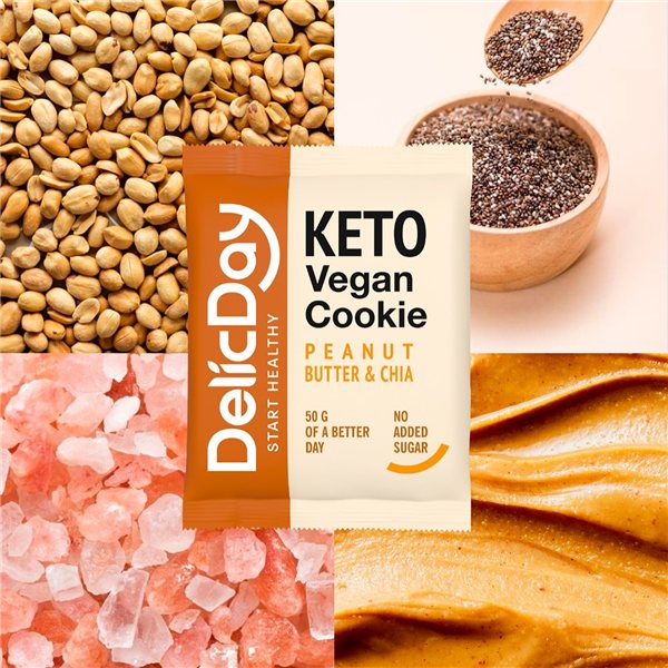 Cookie Keto Mantequilla de cacahuete & Chía-detalle