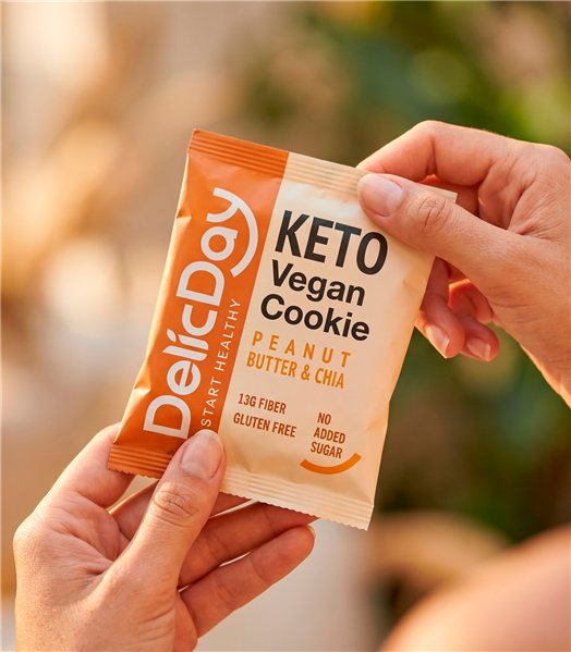 Cookie Keto Beurre de Cacahuète & Chia-trasera