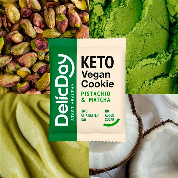 Keto Cookie Pistachio & Matcha-detalle