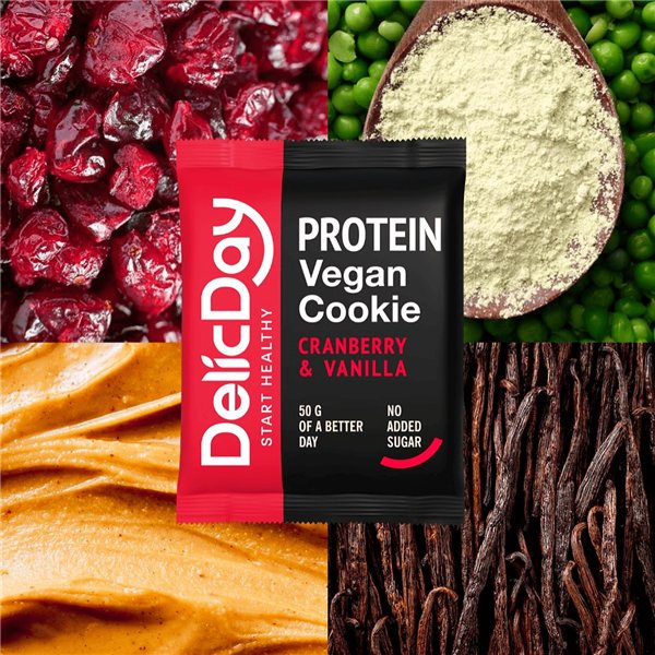 Cookie Protein Rote Heidelbeeren & Vanille-detalle
