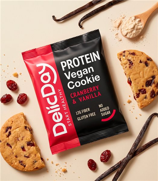 Cookie Protein Baies Rouges & Vanille-lateral