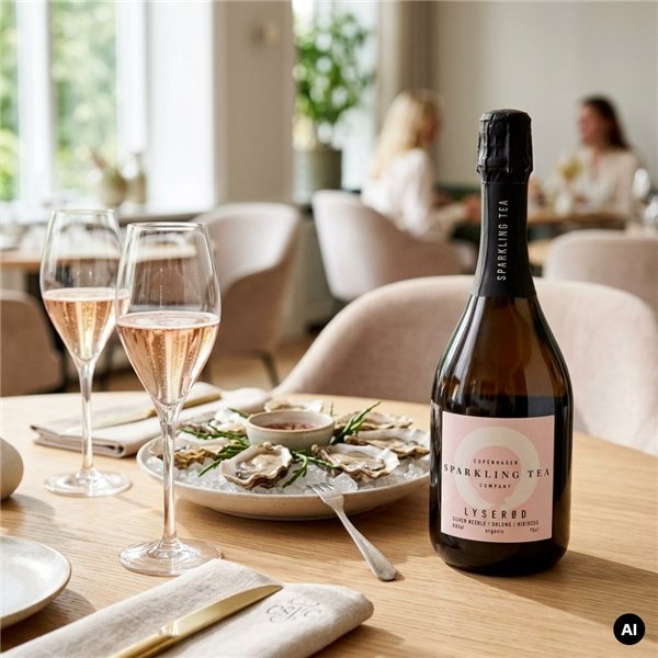 Copenhagen Sparkling Tea Lyserød 0.0 37,5Cl.-lateral