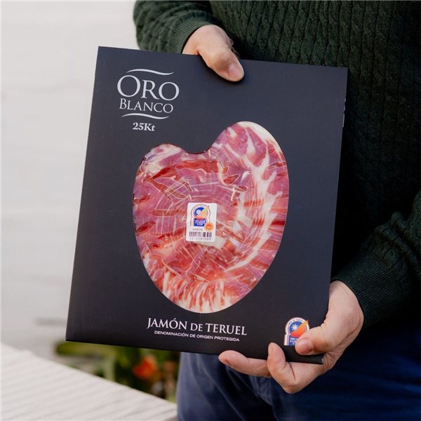 Hand-sliced Jamón de Teruel DOP Oro Blanco-detalle
