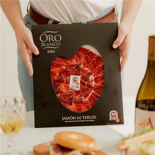 Hand-sliced Jamón de Teruel DOP Oro Blanco-lateral