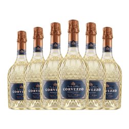 Corvezzo Glera Prosecco Colección Familiar Bio — Biológico 75 cl Espumoso Blanco (Caja de 6 unidades)