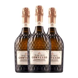 Corvezzo Glera Prosecco di Conegliano-Valdobbiadene Colección Familiar Eco — Ecológico 75 cl Espumoso Blanco (Caja de 3 unidades)