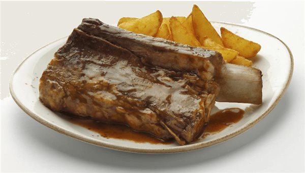 Veal rib-detalle