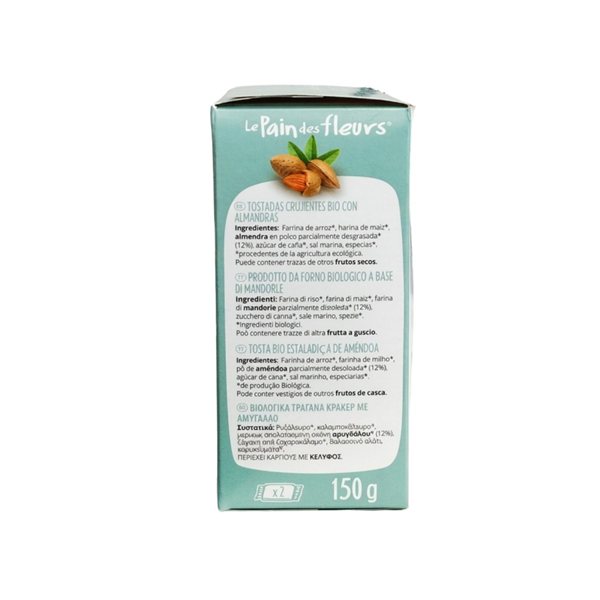 Crackers aux amandes Bio 150g Le Pain des Fleurs-detalle
