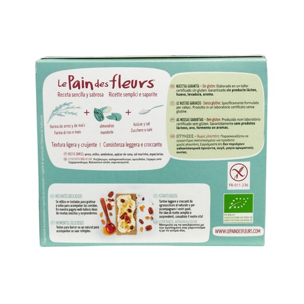 Crackers aux amandes Bio 150g Le Pain des Fleurs-lateral