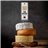 Crackers con sal ahumada en madera de roble, Lady Joseph (8  unidades)-detalle