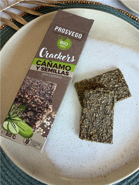 Keto Hanf- und Samen-Cracker mit Kreuzkümmel-trasera