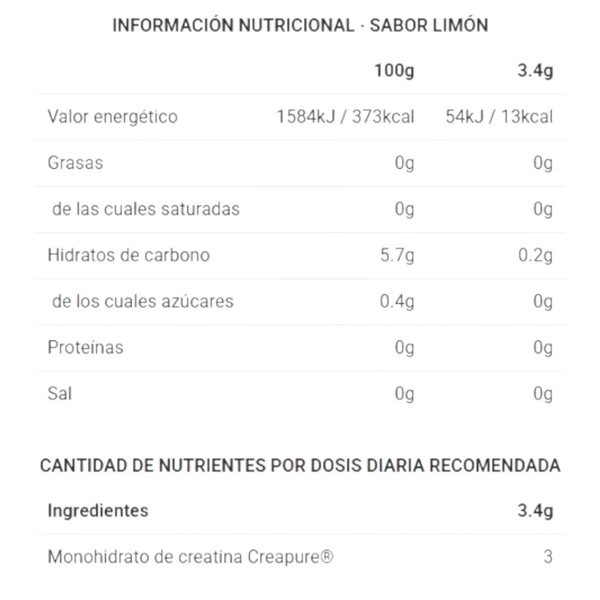 Creabig Creapure 210g Smint-detalle