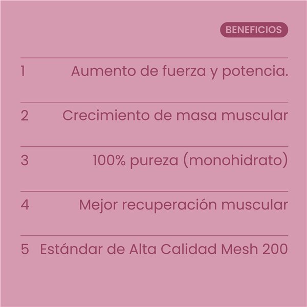 Créatine Mesh 200 Berry Mix 300g-izquierda