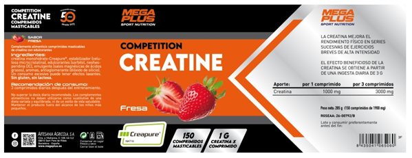 Creatine 150 Kautabletten competition-detalle
