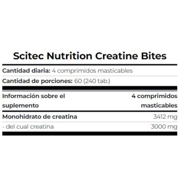 Creatine Bites 240 Tab-detalle