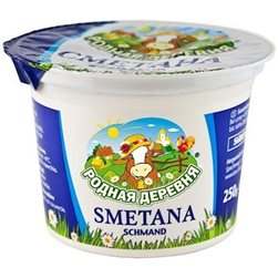 Crème aigre 20% de matière grasse 250g