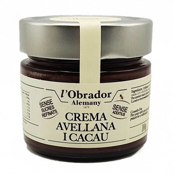 Crème de noisettes au miel et au cacao, Alemany1879-lateral