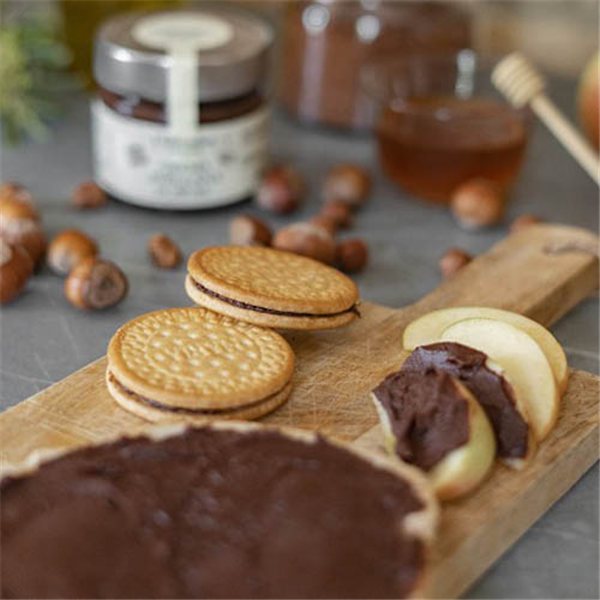 Crème de noisettes au miel et au cacao, Alemany1879-trasera