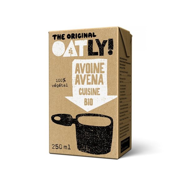 Crème d'avoine liquide pour cuisiner cuisine bio 250 ml Oatly-detalle